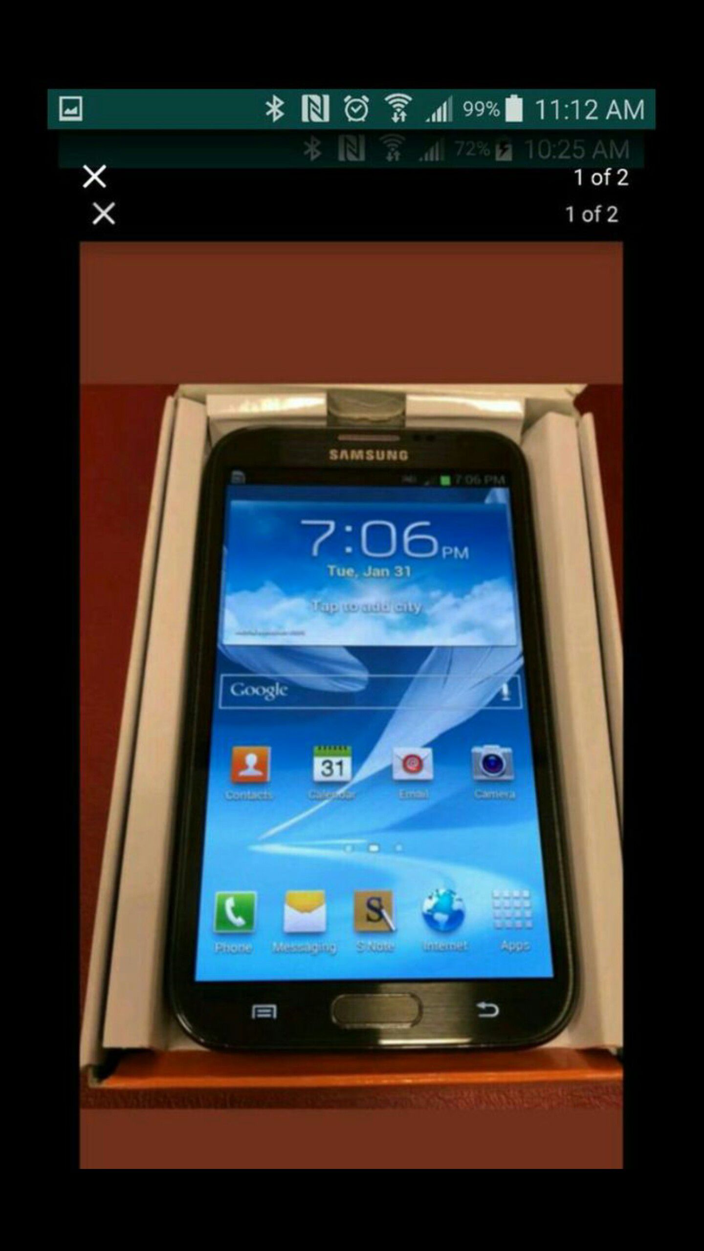 Galaxy note2 t.mobile unlocked perfect condition $110