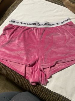 Juicy Couture Pink Velour Shorts