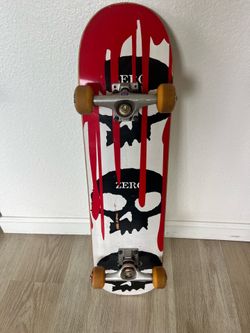 Zero Skateboard Complete – Rare Eric “E1C” Skull Deck – Venture V-Hollow Trucks
