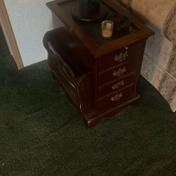Cherry Wood Side Table