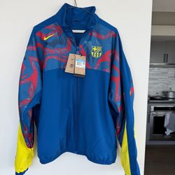 NEW Nike FC Barcelona Special Edition Street Woven Full-Zip Jacket MEDIUM