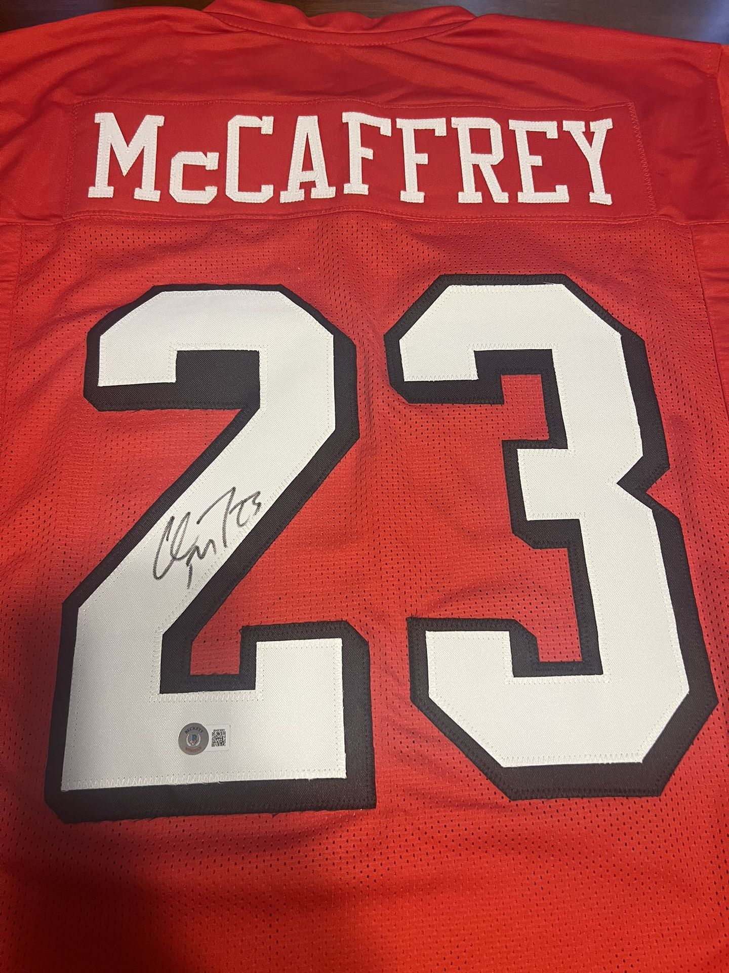 Signed Christian Mccaffrey Custom 49Ers Jersey