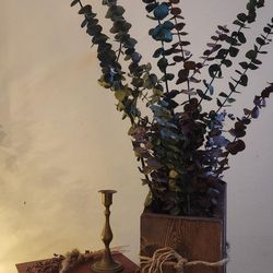 Handmade Rustic Wood Vase