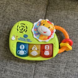 Vtg 6.5” Vtech Tummy Time Discovery Pillow Baby Toy