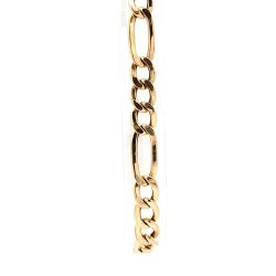 Men’s 10k Yellow Gold 7.5mm Figaro Link 8-inch Bracelet 7.3 Grams 11058555