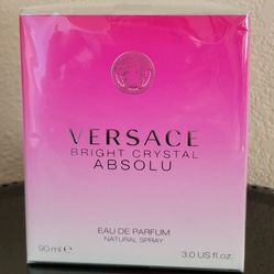 Versace Bright Crystal Absolu Eau De Parfum SPRAY, 3 Oz, 90 ml