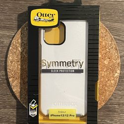 White Otter Box Symmetry Sleek Edition : iPhone 12 Pro 
