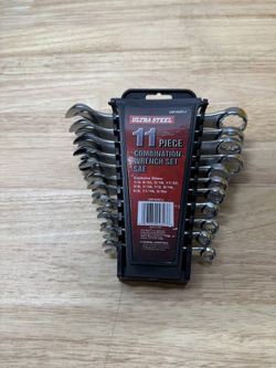 Ultra Steel - 11 Pc Metric Combination Wrench Set - 6mm to 19mm