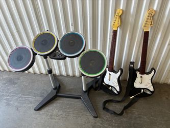 Rock band for PlayStation guitars and drums