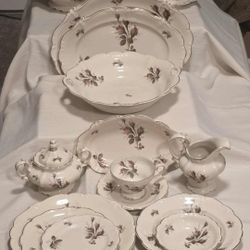 Rosenthal Selb-Germany Pompadour  Moss Rose dinner set for 8