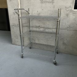 3-Tier stainless steel heavy duty Rolling bar Microwave Cart Kitchen Pantry Garage Storage restaurant Wine bakery Rack  by NSF