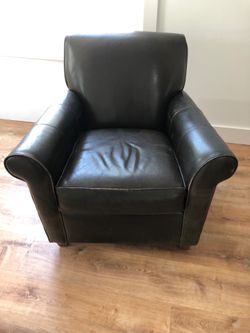 Brown leather chair