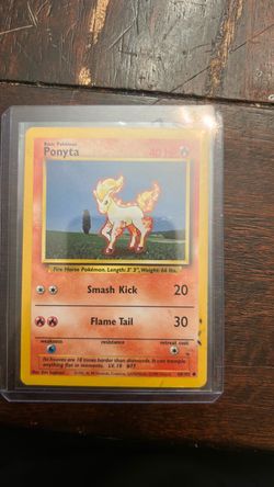 Ponyta Pokémon Base Set Card 60/102