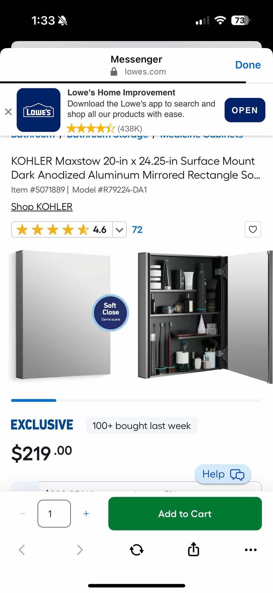 Bold Look Of Kohler Mirror Cabinet