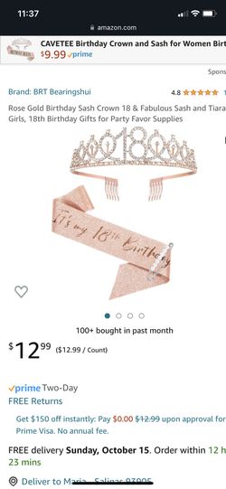 18 Princess Birthday Crown