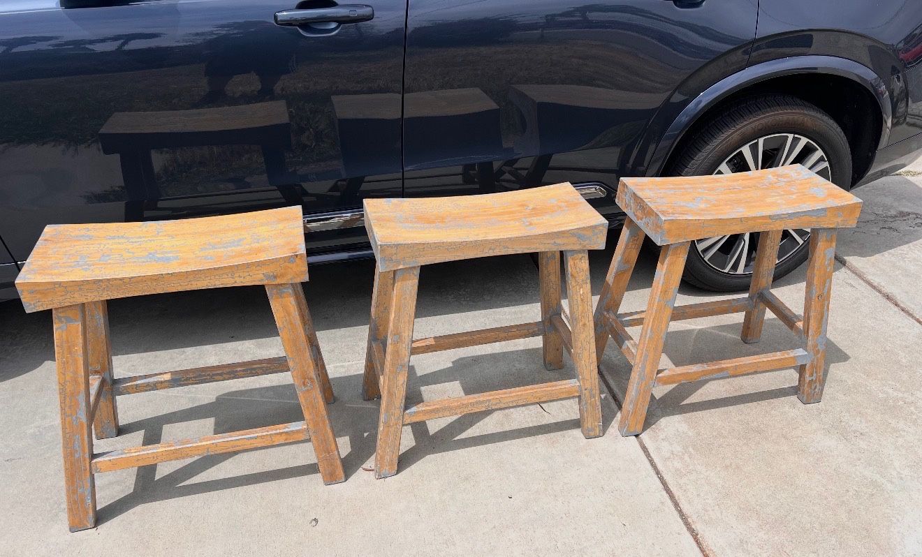 3 Boutique Style Stools 
