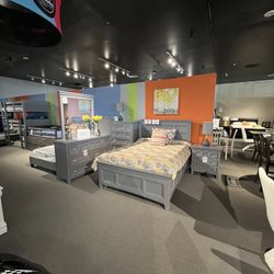 Full Bed Frame, Dresser, Mirror And Nightstand 