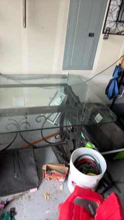 Glass top Table