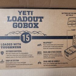 Brand New In Box - Yeti Loadout Gobox 15