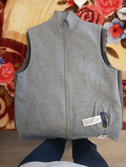 Ralph Lauren mens Grey  vest size medium