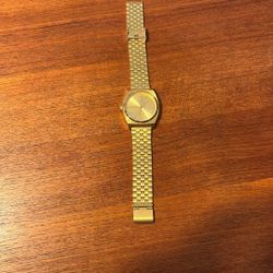 Gold Plated Stainless Steel Watch 