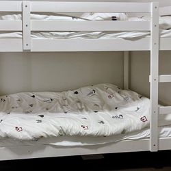 IKEA MYDAL Bunk Bed Frame with Twin Mattresses