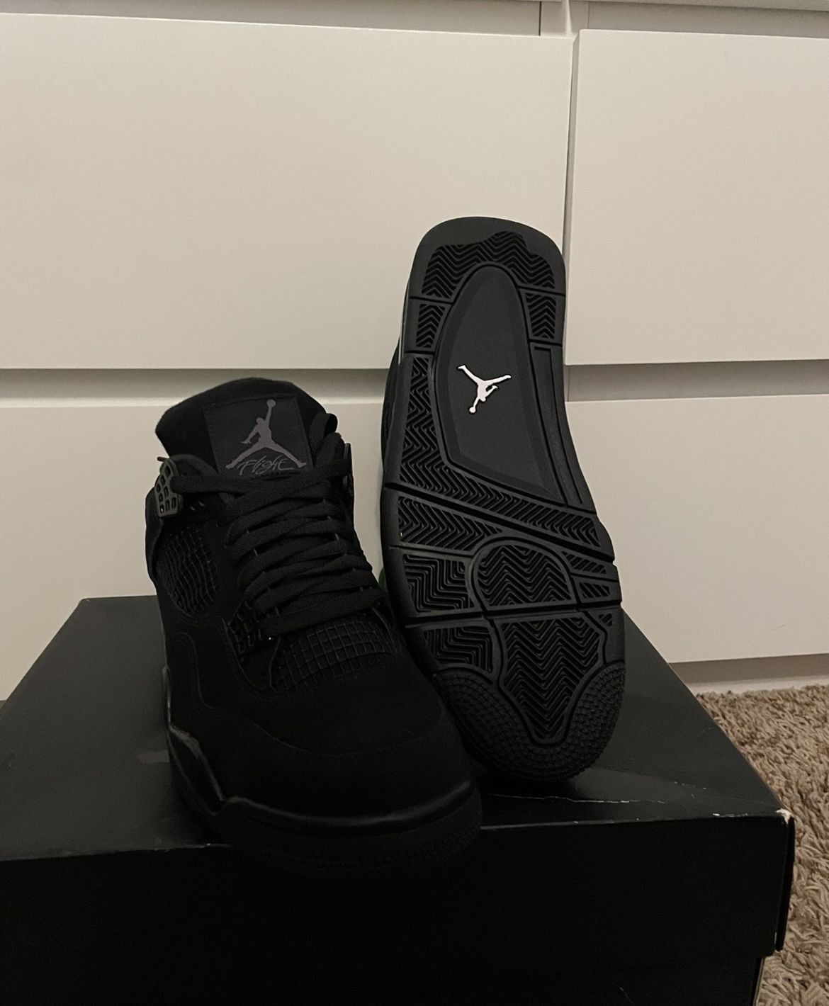 Jordan Retro 4 Black Cats Size 10