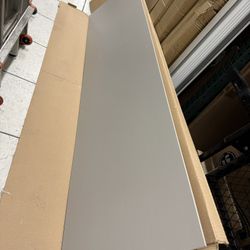 24 in. x 96 in. x 0.5 in. Pantry End Panel in Gray