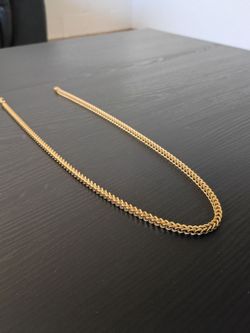 Stainless Steel Gold Franco Chain
