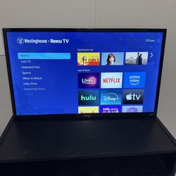 Perfect Condition 43” Roku Smart TV with Remote 