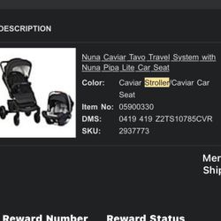Nuna Tavo Travel System + PIPA Lite Car Seat (Brand New, Never Used)