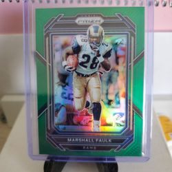 Rams Marshall Faulk Refractor Card