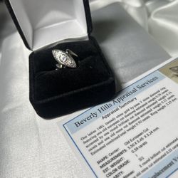 Lds 14kyg 3 diamond ring