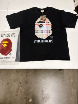 A Bathing Ape Burberry Black Tee