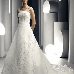 David's Bridal Ball Gown Wedding Dress, Da Vinci Style