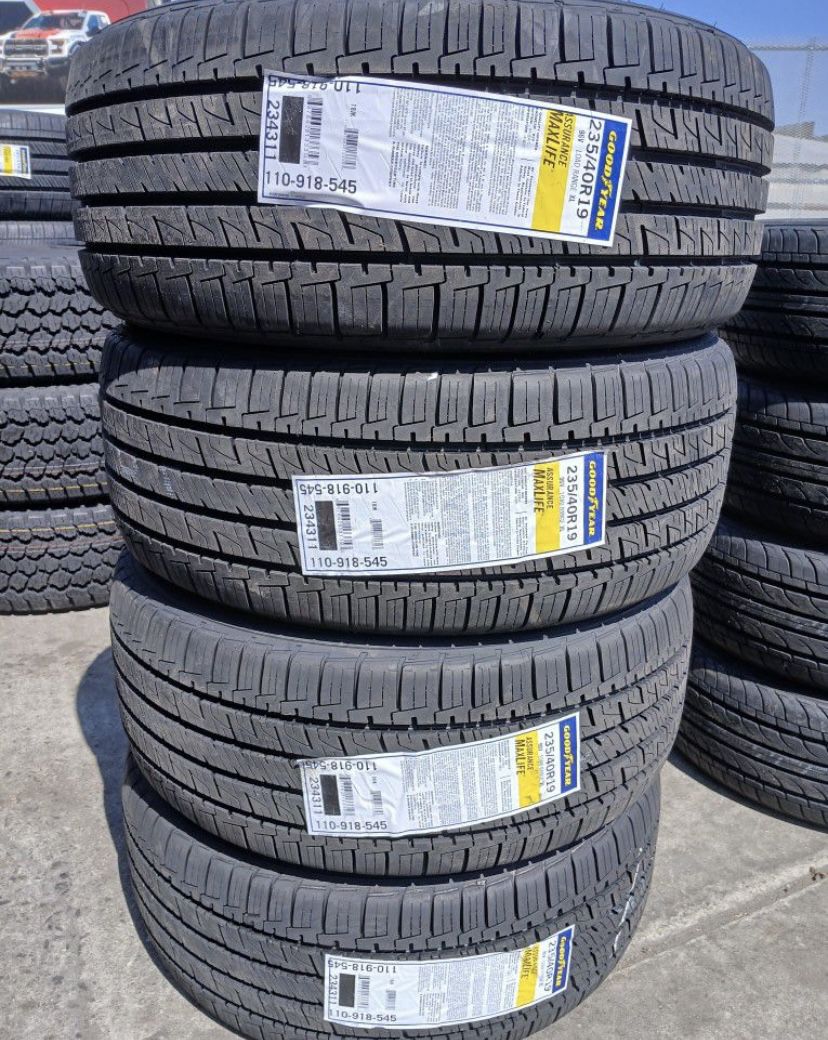 235/40R19 Goodyear Assurance Max Life Set Of 4 New Tires 