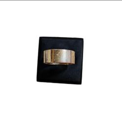 Size 8.75 Gold Toned Thick Solid Band