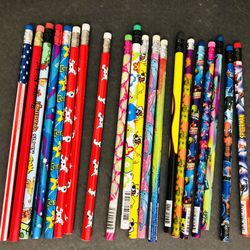 NEW Assorted Theme Pencils Lot Of 21 Pencils 