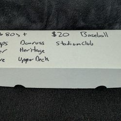 Baseball Cards From 80-early 00s