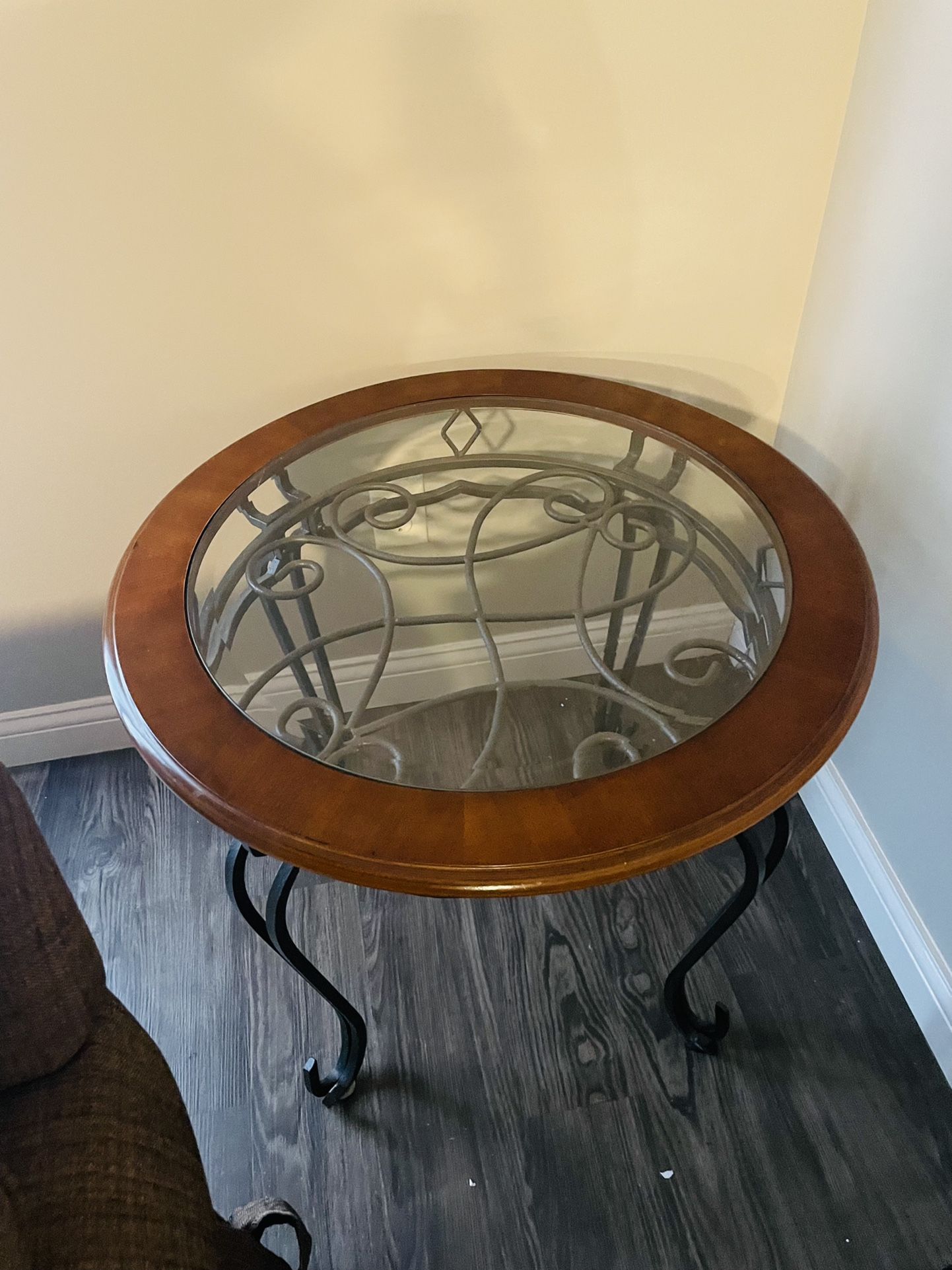 Glass End Table