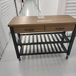 Whalen Santa Fe Kitchen Cart And TV Stand Feature