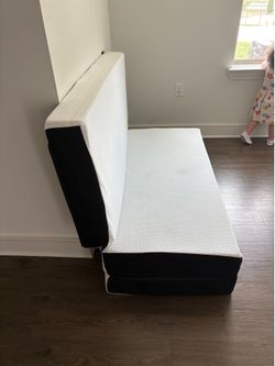Queen Size, 6 inch, Portable Foldable Mattress Queen with Memory Foam & Washable Cover, Tri-Folding Floor Bed, Camping, Fold Up Guest Bed, RV Travel, 