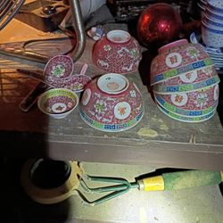 Chinese Vintage Set 50 One Little Rice Bowl Two Spoons And An Odd Bowl 150 For Like All That