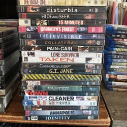 Mixed DVDS Lot 2.    $1. Ea.   Buy 3 Get 1 Free 