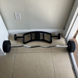 Vendo 2 barras de pesas  fijas nuevas de 60 libras la otra 44 libras