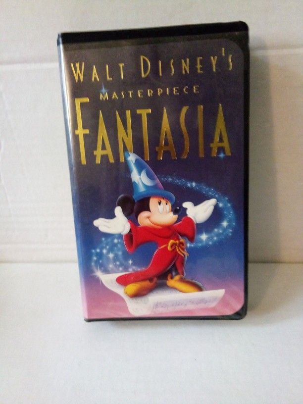 Fantasia VHS 1132 collectable has original packaging paperwork. Black clamshell. Excellent condition. Doesn't have cellophane wrap. BUBBLE WRAP SHIPPE