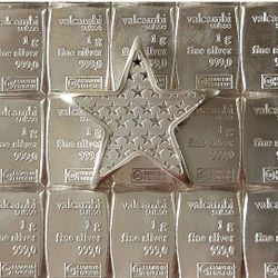 1/10th Oz Silver Star + 2g Valcambi Silver Bars 