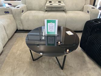 3pc Black Tempered Glass Table Set