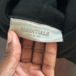 Fear of God Essentials Black Hoodie