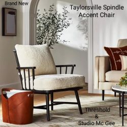 Brand New Threshold Taylorsville Spindle Accent Chair With Cushion 